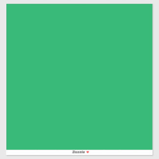 Een groene achtergrond met een sticker