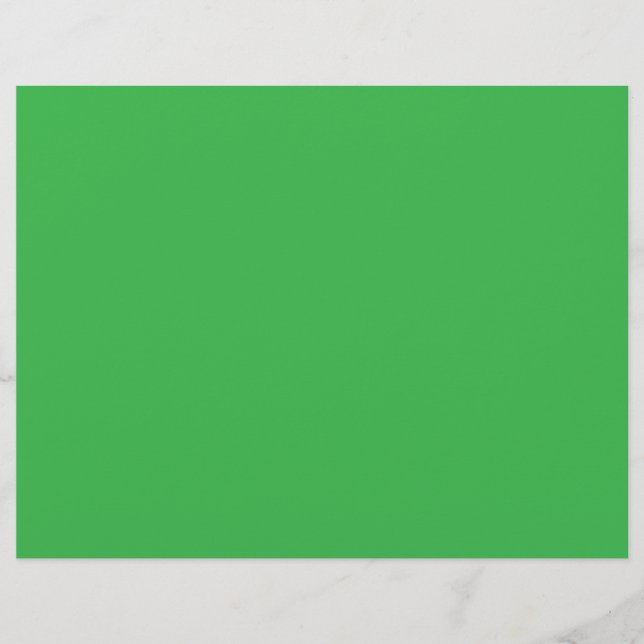 Een groene achtergrond met een witte rand briefhoofd (Voorkant)