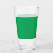 Een groene achtergrond met een witte rand glas (Achterkant)