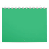 Een groene achtergrond met een witte rand kalender (Hoes)
