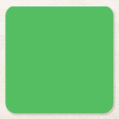 een groene achtergrond met een witte rand vierkante kartonnen onderzetter (Voorkant)