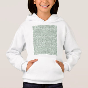 Een groene en witte achtergrond met kleine bladere