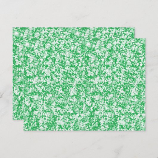 Een groene en witte achtergrond met kleine witte s briefkaart (Voorkant / Achterkant)