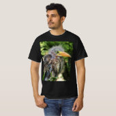 Een groene reiger t-shirt (Voorkant volledig)