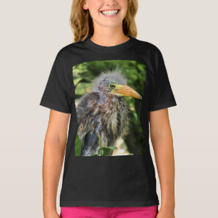 Een groene reiger t-shirt