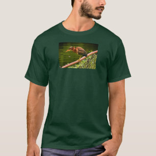 Een groene reiger t-shirt