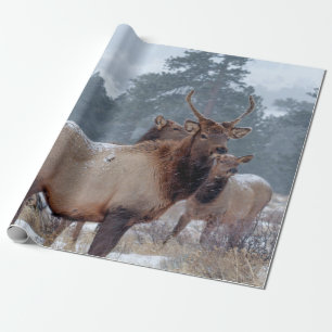EEN GROEP DEERS CADEAUPAPIER