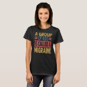 Een groep Kinderen heet een migraine leraar T-shirt (Voorkant volledig)