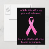 Een groot Briefkaart van Faith Cancer Awareness (Voorkant / Achterkant)