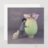 Een groot ei feestdagenkaart (Voorkant / Achterkant)