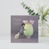 Een groot ei feestdagenkaart (Staand voorkant)