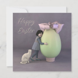 Een groot ei feestdagenkaart