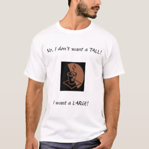 Een groot, geen hoge t-shirt