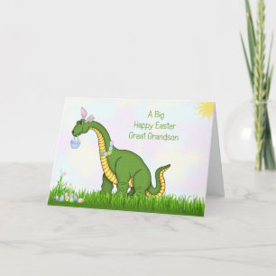 Een groot gelukkig Pasen, Grote Kleinzoon Feestdagen Kaart