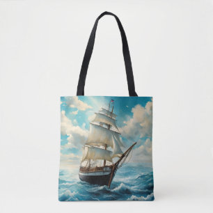 Een groot schip draagtas