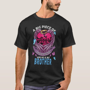 Een groot stuk van mijn hart leeft in de hemel en t-shirt