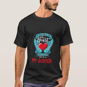 Een groot stuk van mijn hart leeft in de hemel en t-shirt