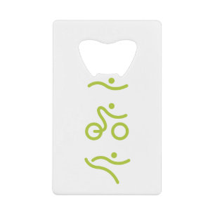 Een groot Triathlon cadeau voor je vriend of famil Kredietkaart Flessenopener