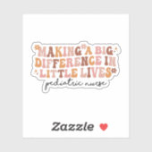 Een groot verschil maken in kleine levenden verple sticker (Vel)