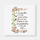 Een grootmoeder is een zeer speciale persoon magneet (Voorkant)