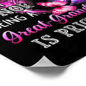 Een grootmoeder zijn is een eer om een grootmoeder poster (Hoek)