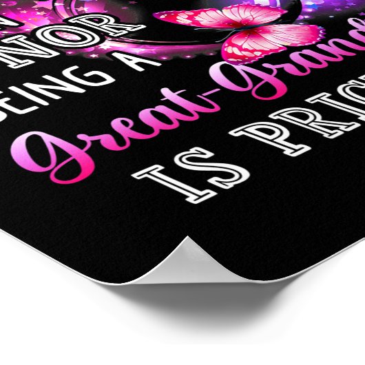 Een grootmoeder zijn is een eer om een grootmoeder poster (Hoek)