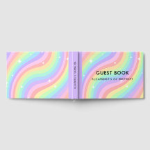 Een Groovy Jaar Retro Pastel Regenboog 1e Verjaard