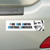ÉÉN GROTE AWFUL MISTAKE, AMERIKA BUMPERSTICKER (Op auto)