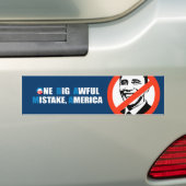 ÉÉN GROTE AWFUL MISTAKE, AMERIKA BUMPERSTICKER (Op auto)