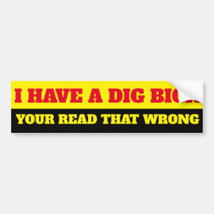 EEN GROTE BUMPERSTICKER