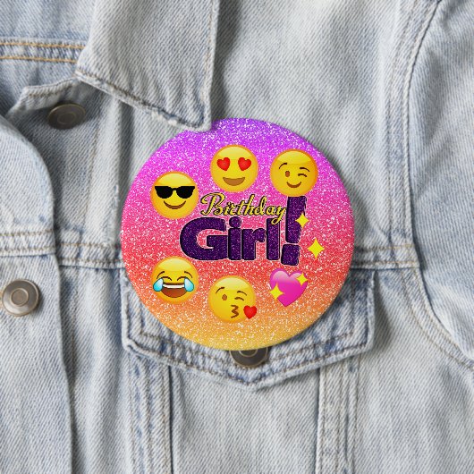 Een grote Button met Ombre Sparkles (In situ)