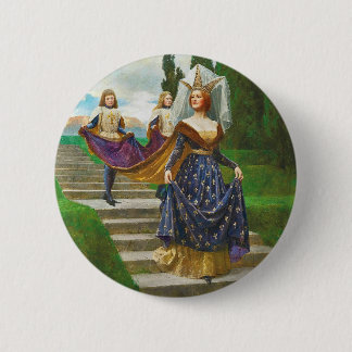 Een grote dame, circa 1910 door John Collier Ronde Button 5,7 Cm