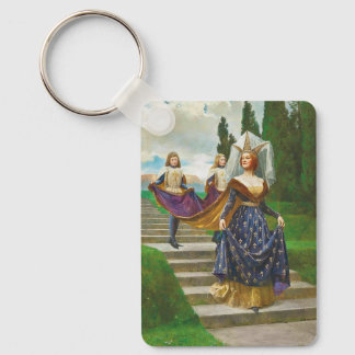 Een grote dame, circa 1910 door John Collier Sleutelhanger