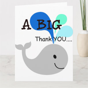 Een grote dank u walvis Kaart