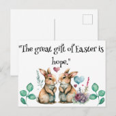 Een grote kans op Pasen is hoop Briefkaart (Voorkant / Achterkant)