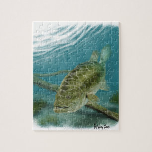 Een grote mondzak legpuzzel