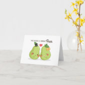 Een grote peer kaart (Gele Bloem)