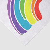 Een grote regenboog op groot tissuepapier (Detail)