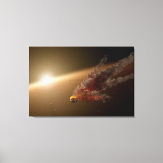 Een grote uitbarsting rond ster NGC 2547-ID8. Canvas Afdruk (Voorkant)