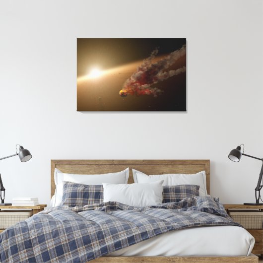 Een grote uitbarsting rond ster NGC 2547-ID8. Canvas Afdruk (Insitu (Slaapkamer))