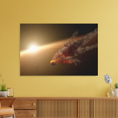 Een grote uitbarsting rond ster NGC 2547-ID8. Canvas Afdruk (Insitu (Woonkamer))