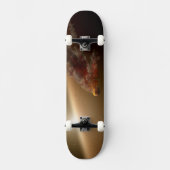 Een grote uitbarsting rond ster NGC 2547-ID8. Skateboard (Voorkant)