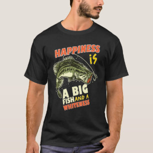 Een grote vis en een Whitene is een grote Vissende T-shirt