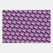 Een grote zuster - een roze keiharde harten inpakpapier vel (Voorkant 3)