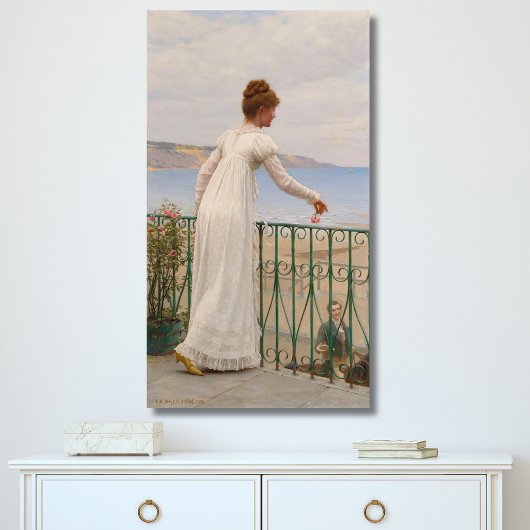 Een gunst - Edmund Blair Leighton Canvas Afdruk