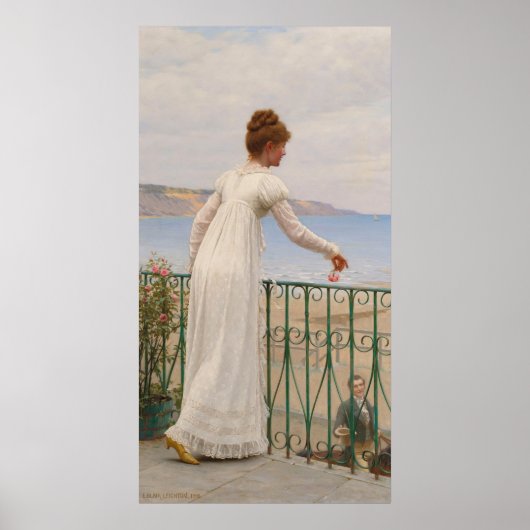 Een gunst - Edmund Blair Leighton Poster (Voorkant)