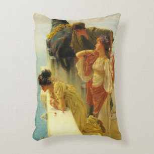 Een gunstige hoek door Sir Lawrence Alma-Tadema Accent Kussen