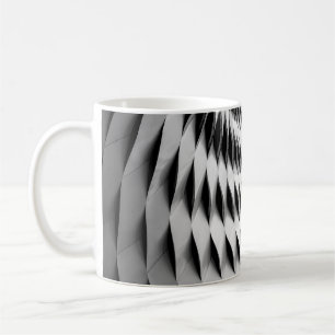 EEN GURVEERD FABRIEK DAT IN WITTE LATTICEWORK WORD KOFFIEMOK