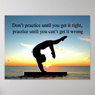 EEN GYMNAST-CHAMPION BOREN POSTER