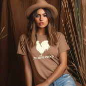 Een haan als wekker t-shirt